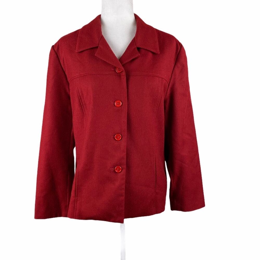 Vintage Allen Solly Red Wool Jacket